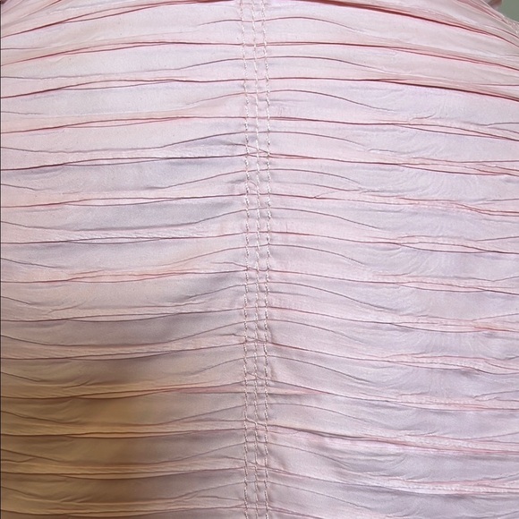 Chicos Light Pink Collared Drawstring Zip Front Lightweight Jacket with Pockets - Picture 5 of 13